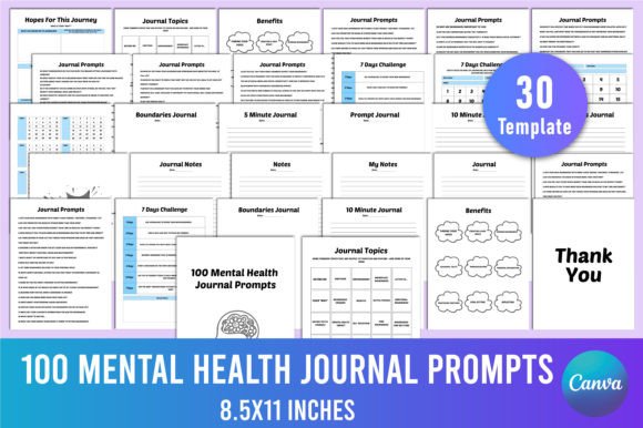 100 Mental Health Journal Prompts KDP: Your Path to Wellness