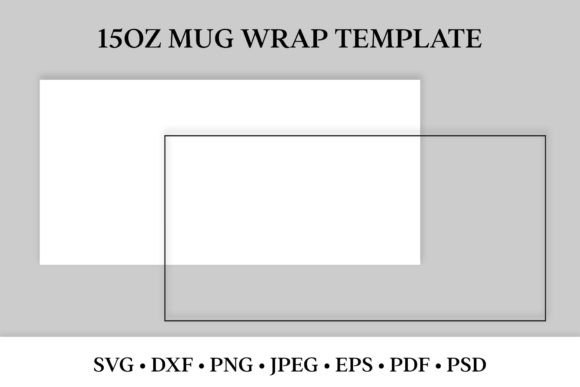 15oz Mug Wrap Template: SVG & Sublimation for Perfect Custom Mugs