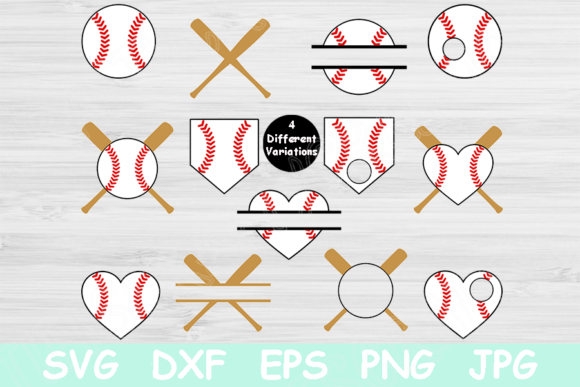 Baseball SVG Designs and Monograms for Crafting