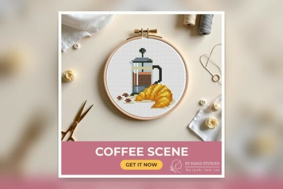 Coffee Scene Cross Stitch Pattern PDF: A Detailed Guide