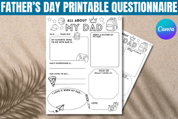 Crafting Memories with the Father's Day Questionnaire Printable