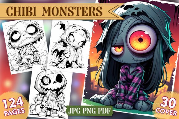 Cute and Spooky Chibi Monsters, Vol- 01