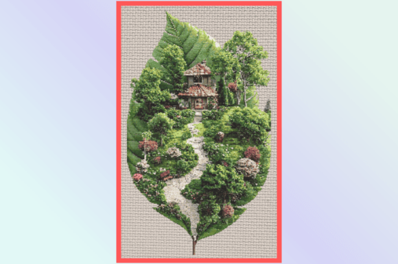 Enchanted Fairy Garden Cottage Cross-stitch: A Stitcher's Dream