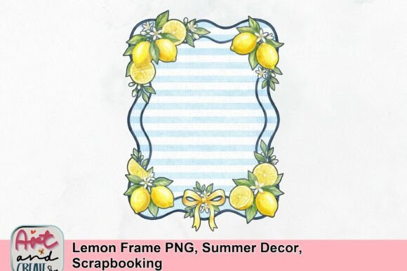 Refreshing Your Projects: The Lemon Frame PNG for Summer Decor