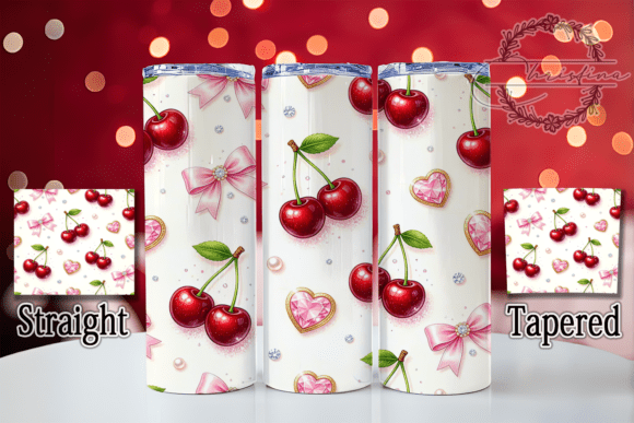 Rhinestone Cherry Glam Style Tumbler: Your Next Design Statement
