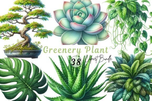 Watercolor Greenery Plant Clipart: Bringing Nature to Your Designs